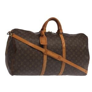 LOUIS VUITTON Monogram Keepall Bandouliere 60 Boston Bag M41412